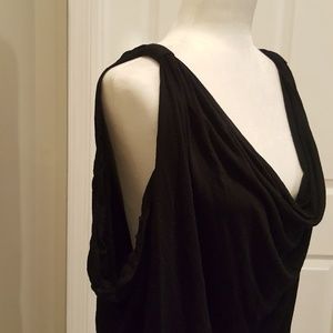 Black Max Studio Cold Shoulder Blouse - Size L